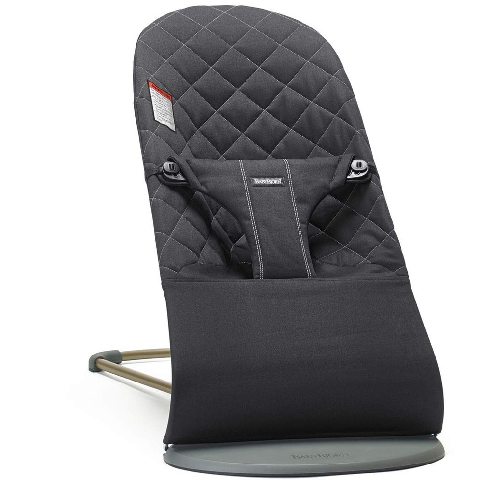 Baby Bjorn quilted baby bouncer in black